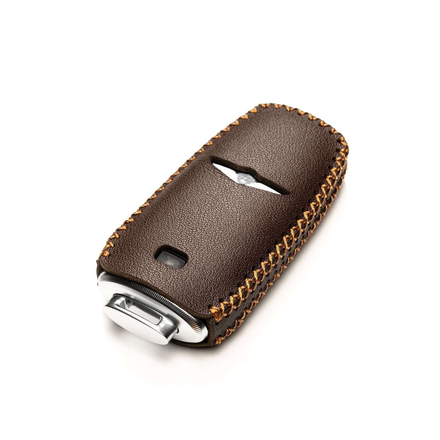 Vitodeco Leather Key Fob Case Compatible for Genesis GV70, GV80, G70, G80, G90 2021-2022, 8-Button