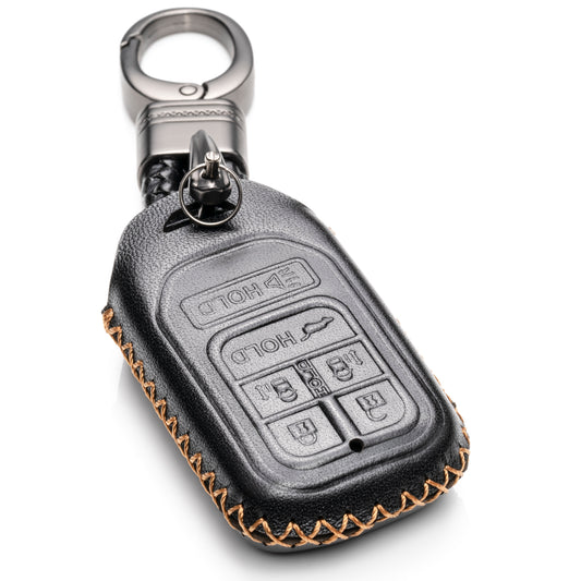 Vitodeco Leather Key Fob Case Compatible for 2014-2019 Honda Odyssey, 6-Button