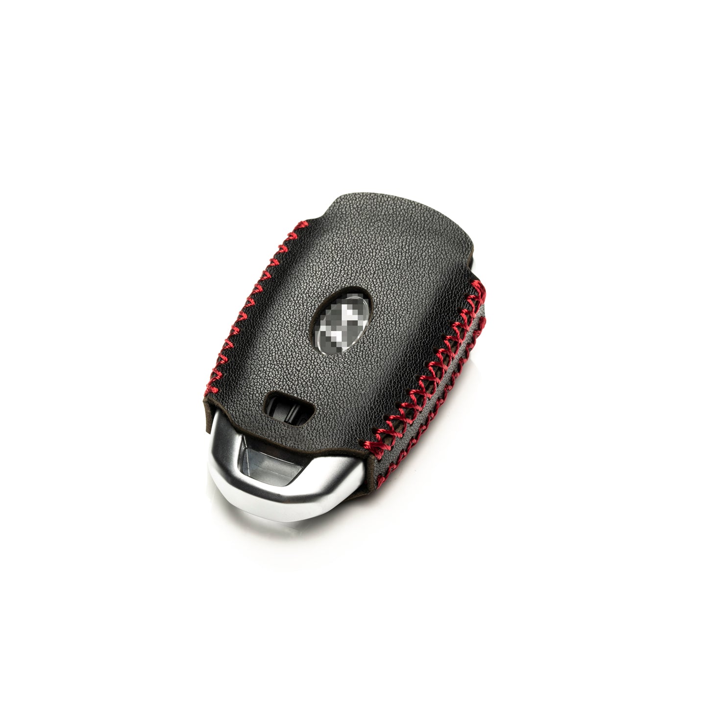 Vitodeco Leather Key Fob Case Compatible for Hyundai Accent, Elantra, Santa Fe, Venue, Sonata, Veloster N 2018-2022, 4-Button