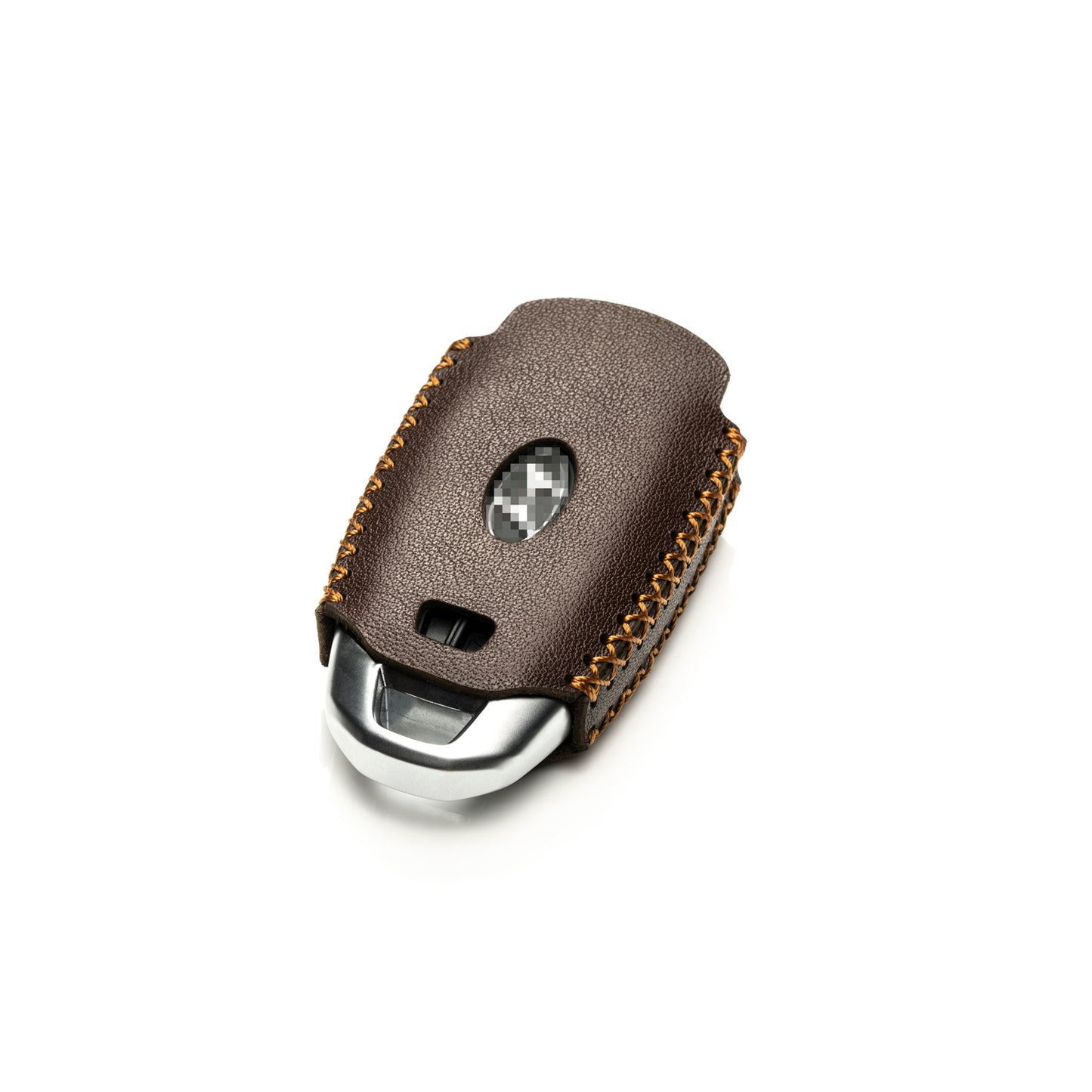 Vitodeco Leather Key Fob Case Compatible for Hyundai Accent, Elantra, Santa Fe, Venue, Sonata, Veloster N 2018-2022, 4-Button