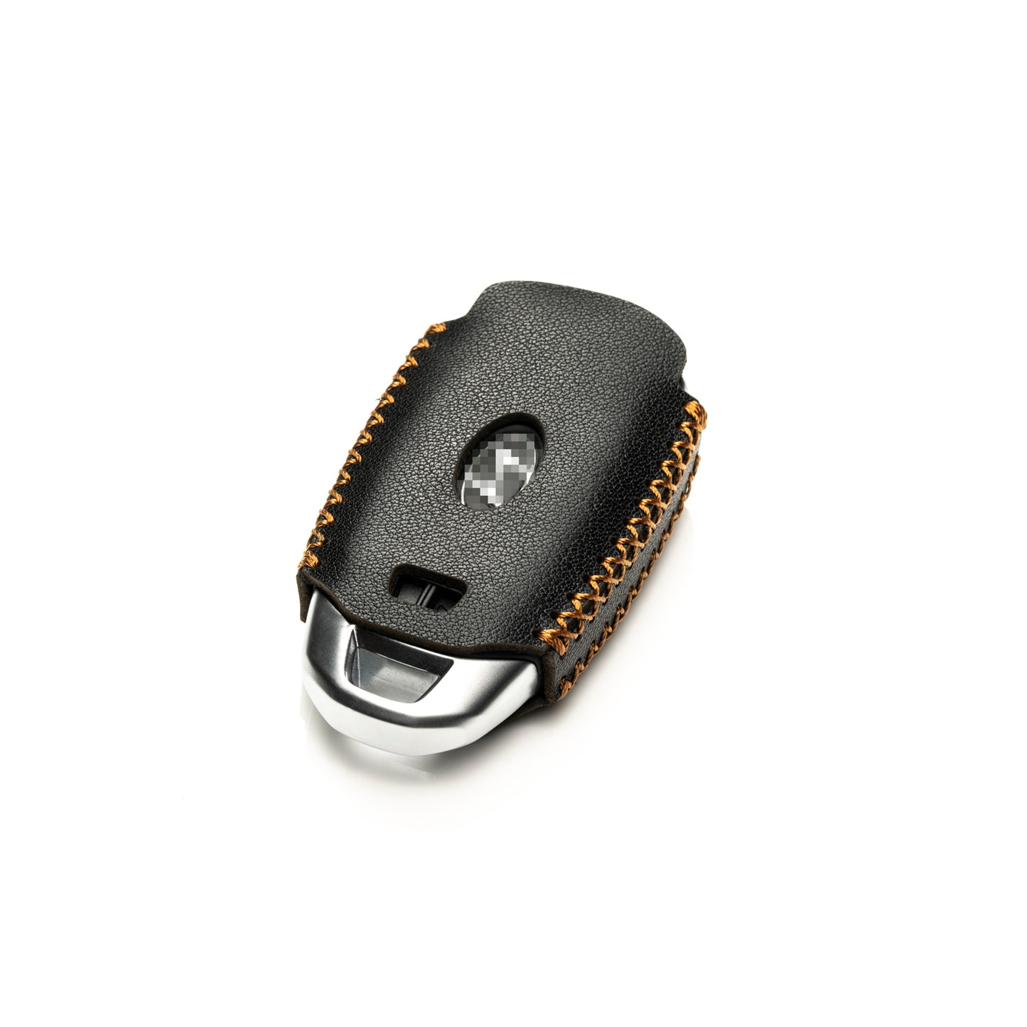 Vitodeco Leather Key Fob Case Compatible for Hyundai Accent, Elantra, Santa Fe, Venue, Sonata, Veloster N 2018-2022, 5-Button