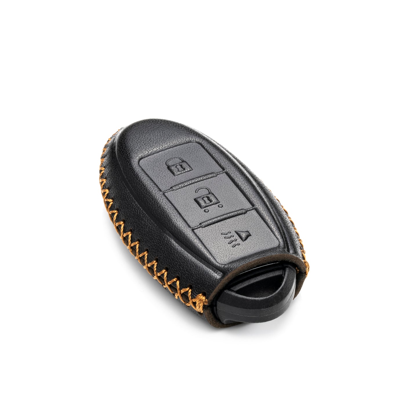 Vitodeco Leather Smart Key Fob Case Compatible with Nissan Versa, Sentra, Altima, Maxima, Rogue 2007-2024