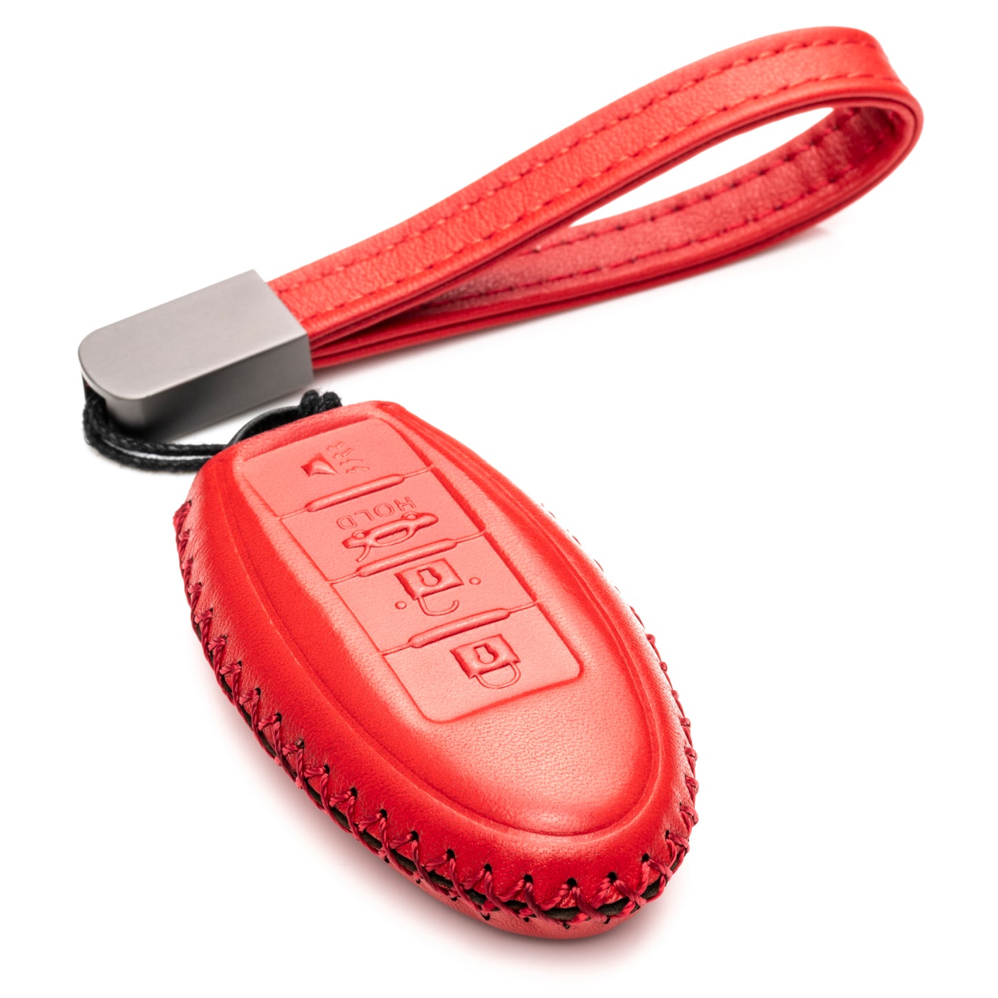 Vitodeco Leather Smart Key Fob Case Compatible with Nissan Versa, Sentra, Altima, Maxima, Rogue 2007-2024