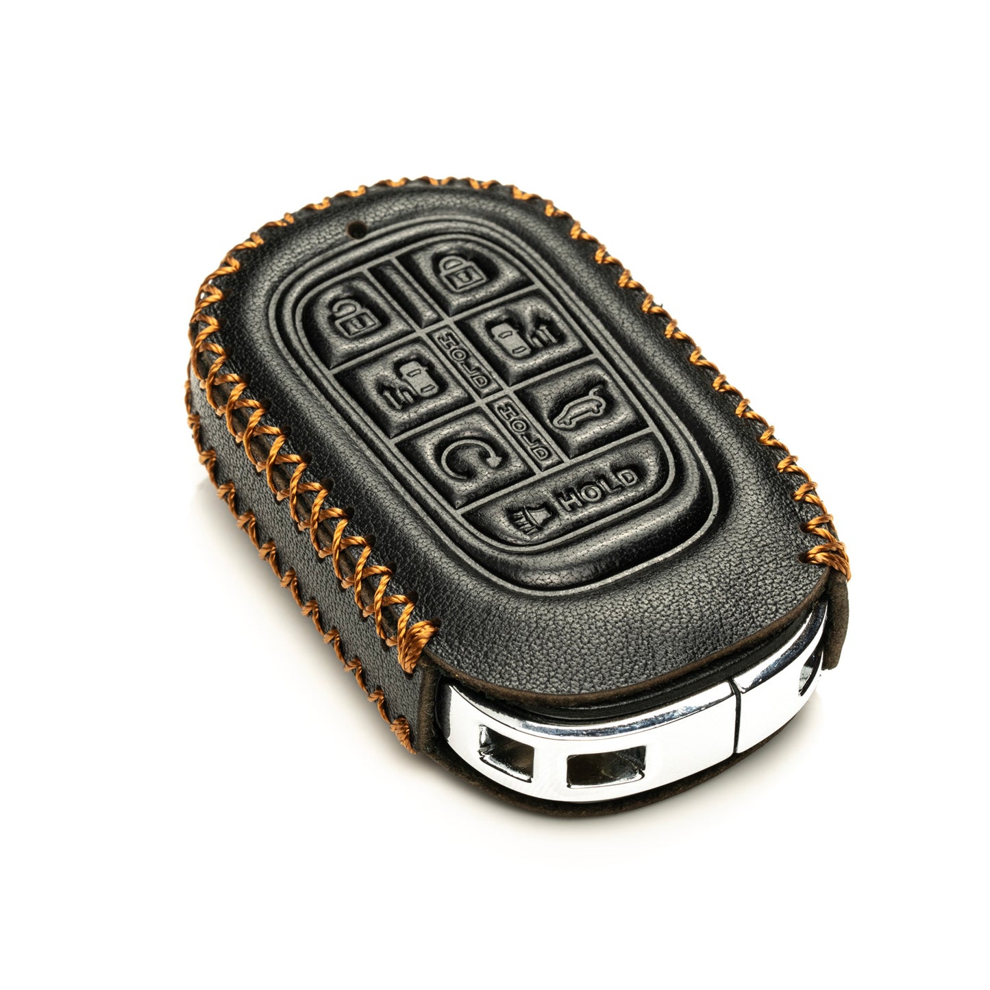 Vitodeco Leather Key Fob Cover Case Protector Compatible with Honda Odyssey (2025 - 2026 Models) - 7 Buttons