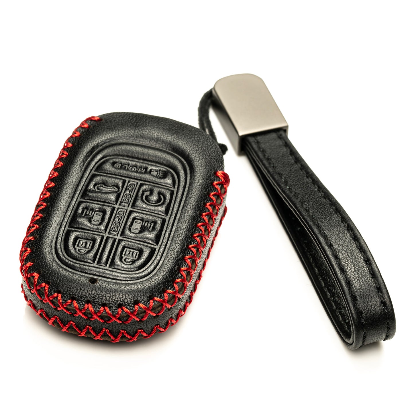 Vitodeco Leather Key Fob Cover Case Protector Compatible with Honda Odyssey (2025 - 2026 Models) - 7 Buttons
