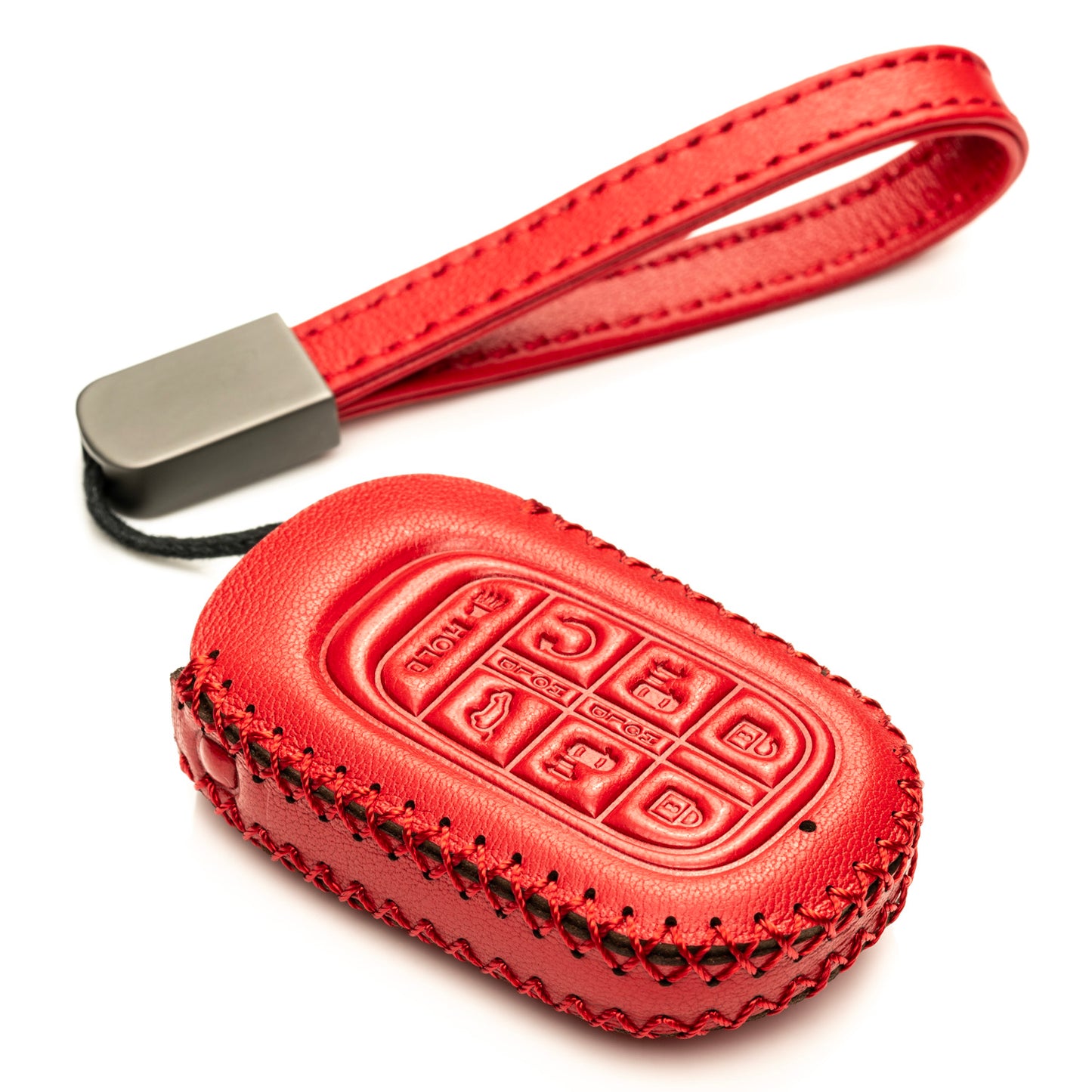 Vitodeco Leather Key Fob Cover Case Protector Compatible with Honda Odyssey (2025 - 2026 Models) - 7 Buttons