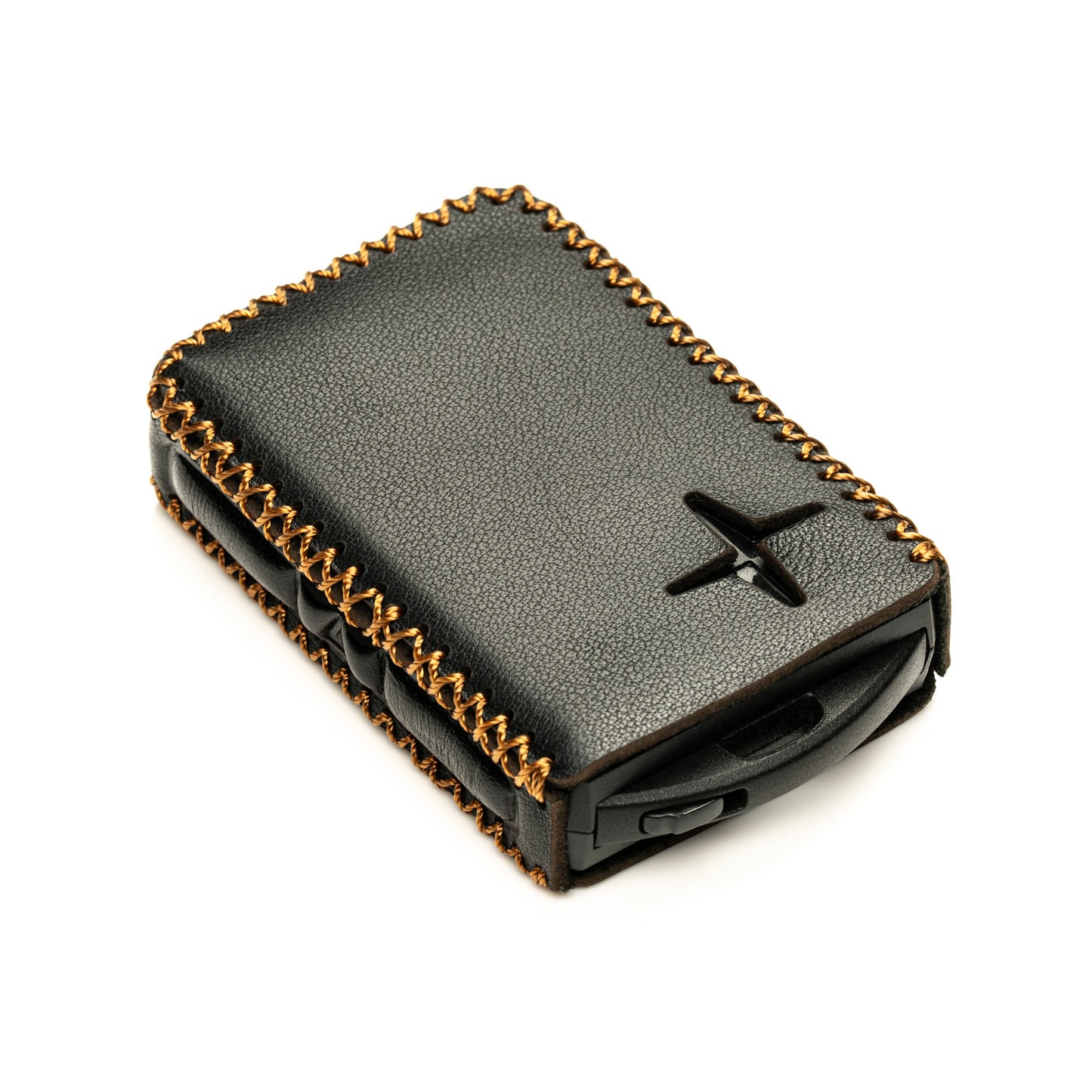 Vitodeco Leather Remote Key Fob Cover Case Protector Holder Compatible with Polestar - 4 Buttons