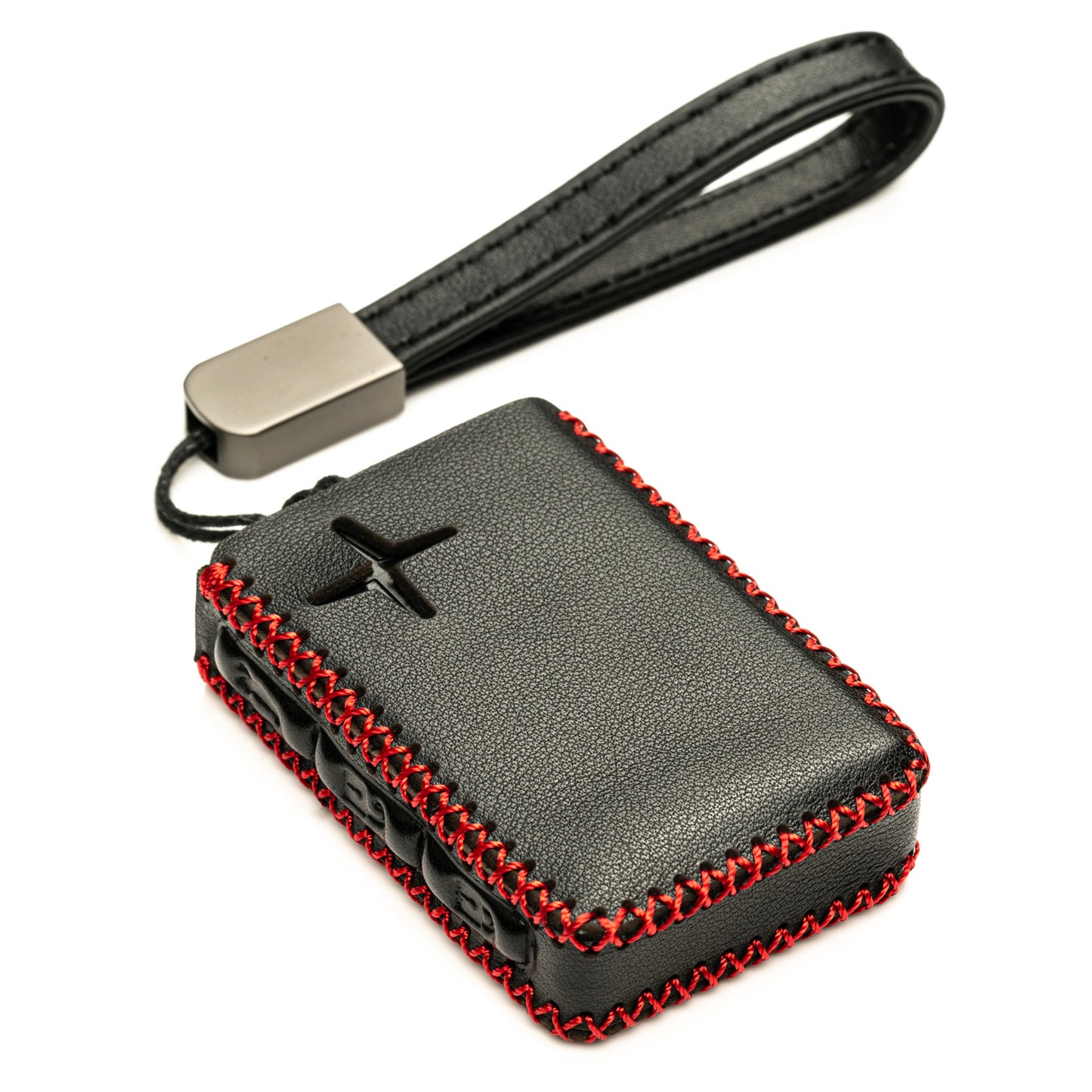 Vitodeco Leather Remote Key Fob Cover Case Protector Holder Compatible with Polestar - 4 Buttons