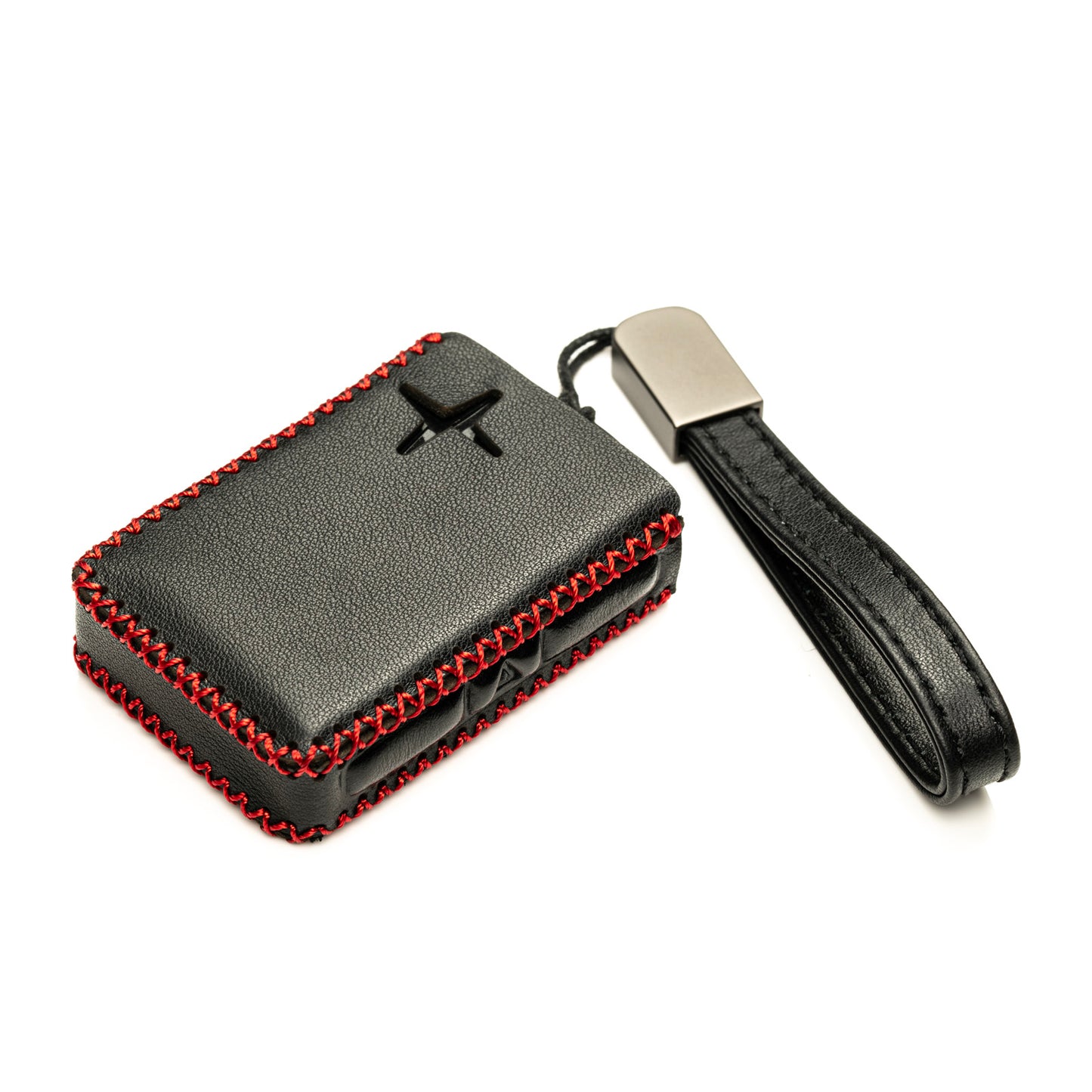 Vitodeco Leather Remote Key Fob Cover Case Protector Holder Compatible with Polestar - 4 Buttons