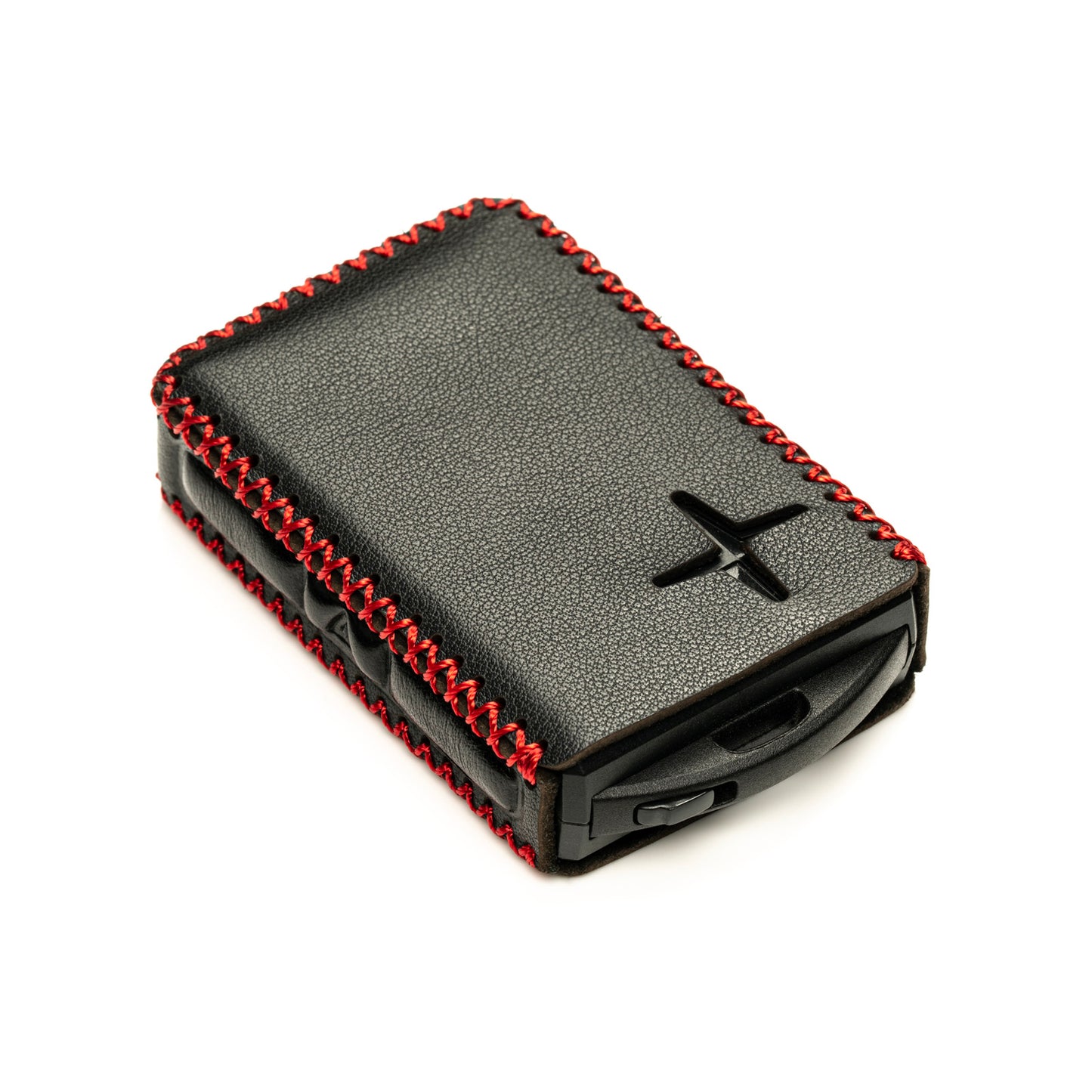 Vitodeco Leather Remote Key Fob Cover Case Protector Holder Compatible with Polestar - 4 Buttons