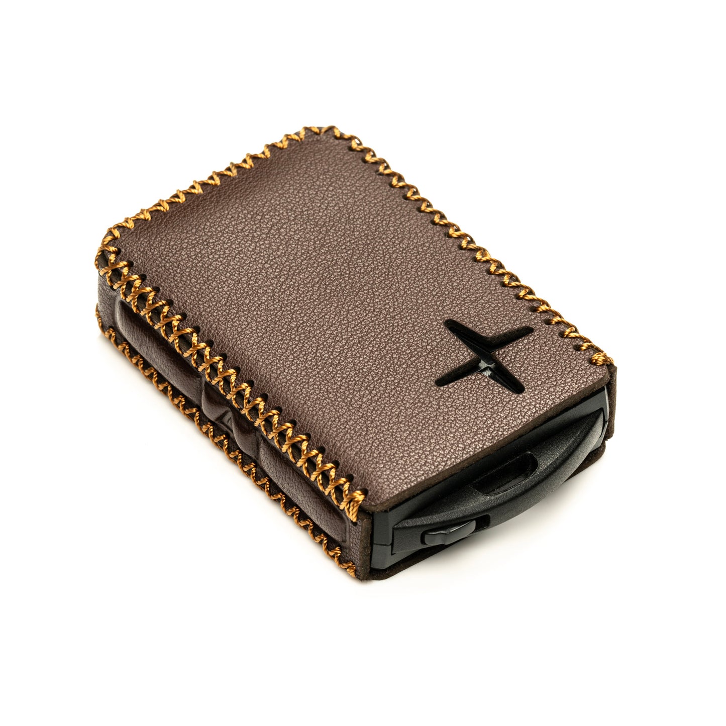 Vitodeco Leather Remote Key Fob Cover Case Protector Holder Compatible with Polestar - 4 Buttons