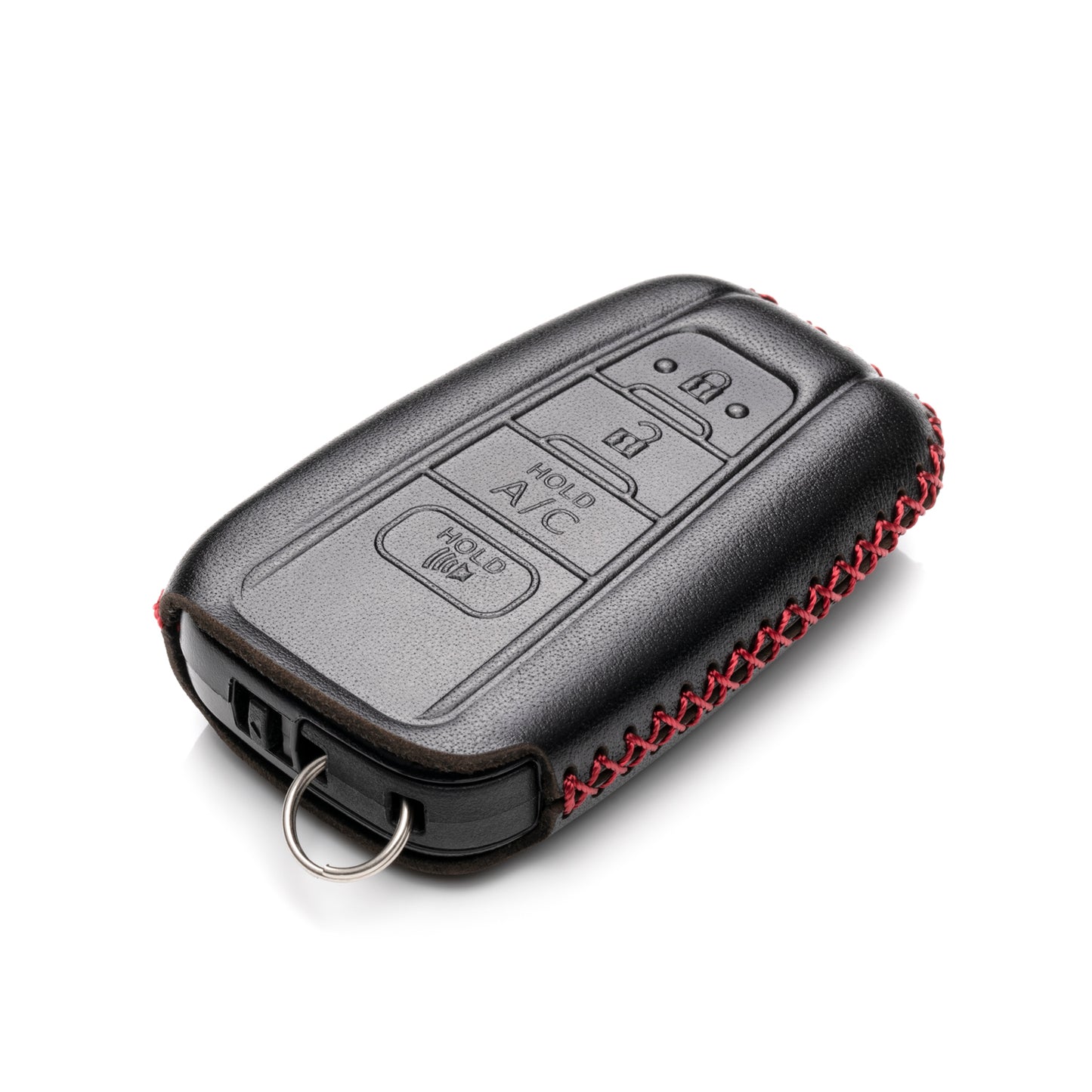 Vitodeco Leather Key Fob Case Compatible for Toyota Prius Prime 2017-2024, 4-Button