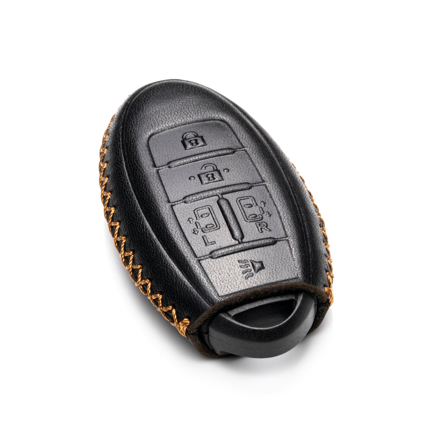 Vitodeco Leather Key Fob Case Compatible for 2011-2017 Nissan Quest, 5-Button