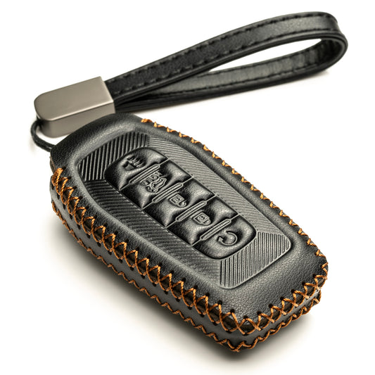 Vitodeco Leather Key Fob Cover Case Protector Compatible with Infiniti QX80, 5-Button