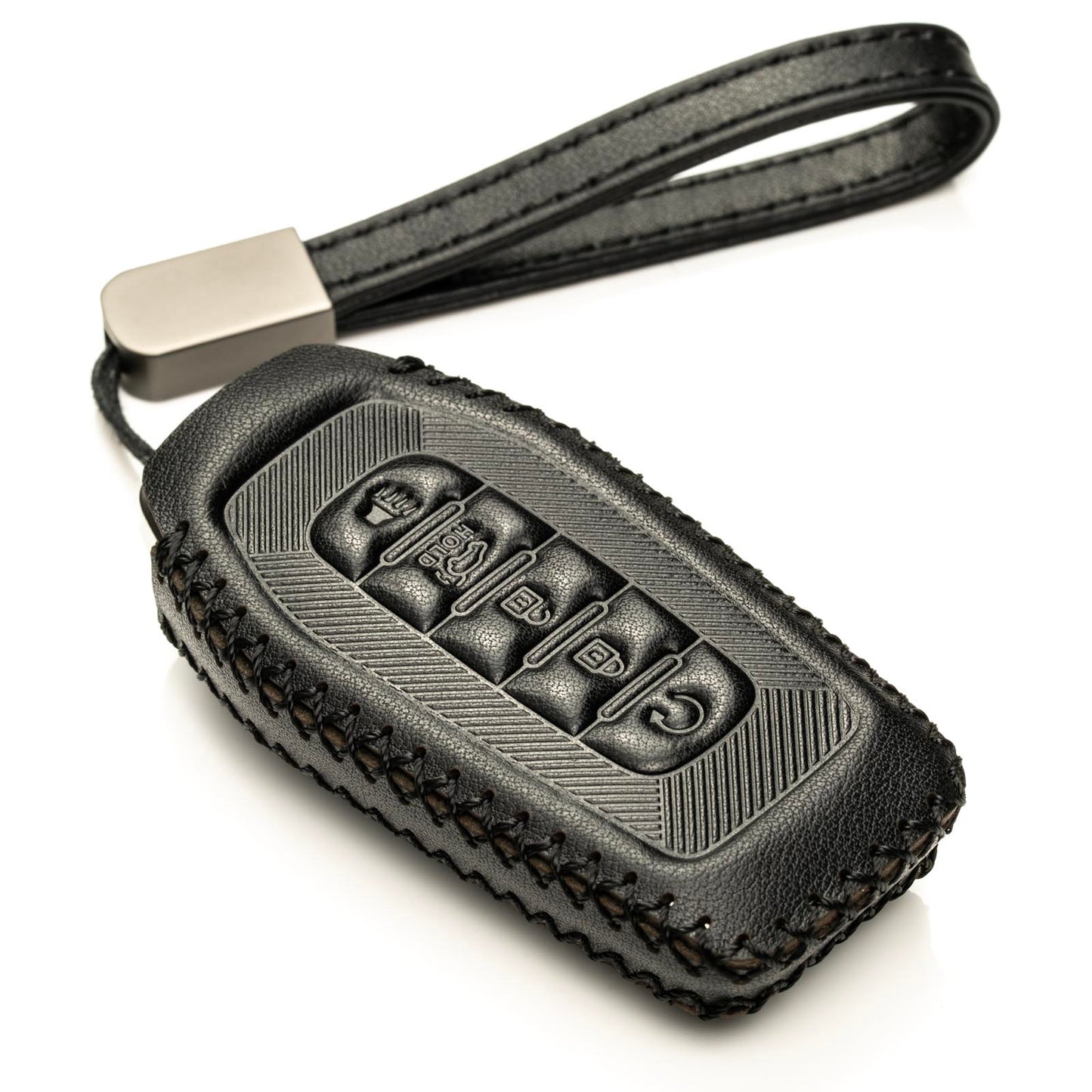 Vitodeco Leather Key Fob Cover Case Protector Compatible with Infiniti QX60, QX80, (2025-2026 Models) 5-Button