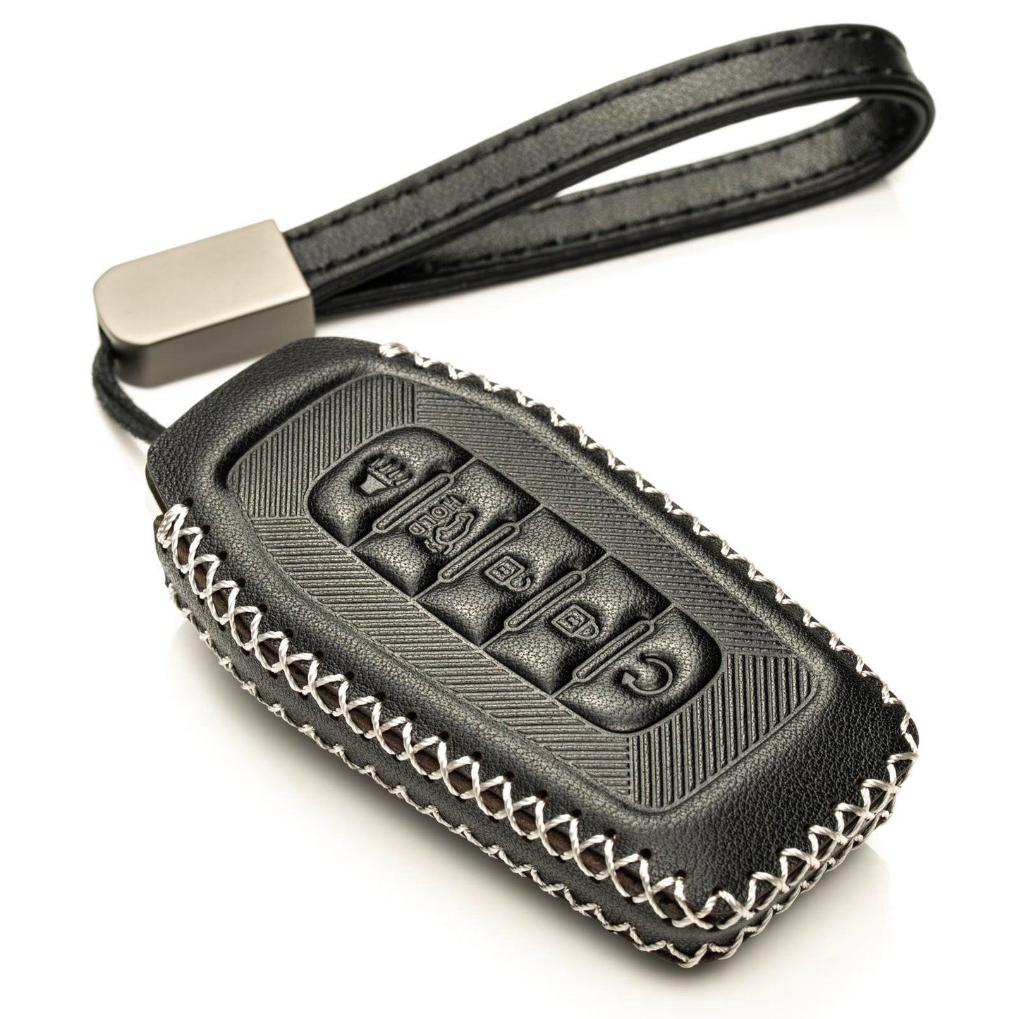 Vitodeco Leather Key Fob Cover Case Protector Compatible with Infiniti QX60, QX80, (2025-2026 Models) 5-Button