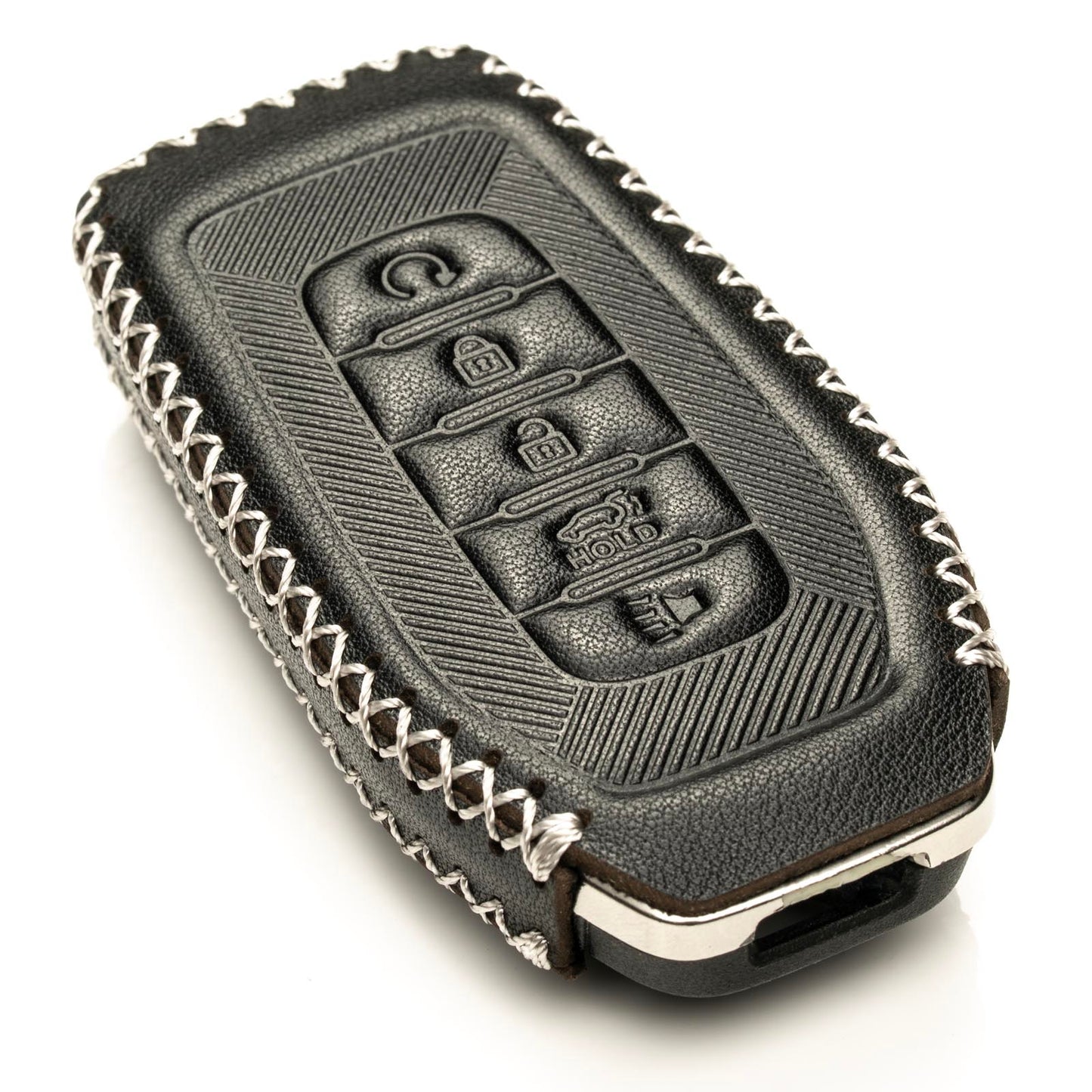 Vitodeco Leather Key Fob Cover Case Protector Compatible with Infiniti QX60, QX80, (2025-2026 Models) 5-Button