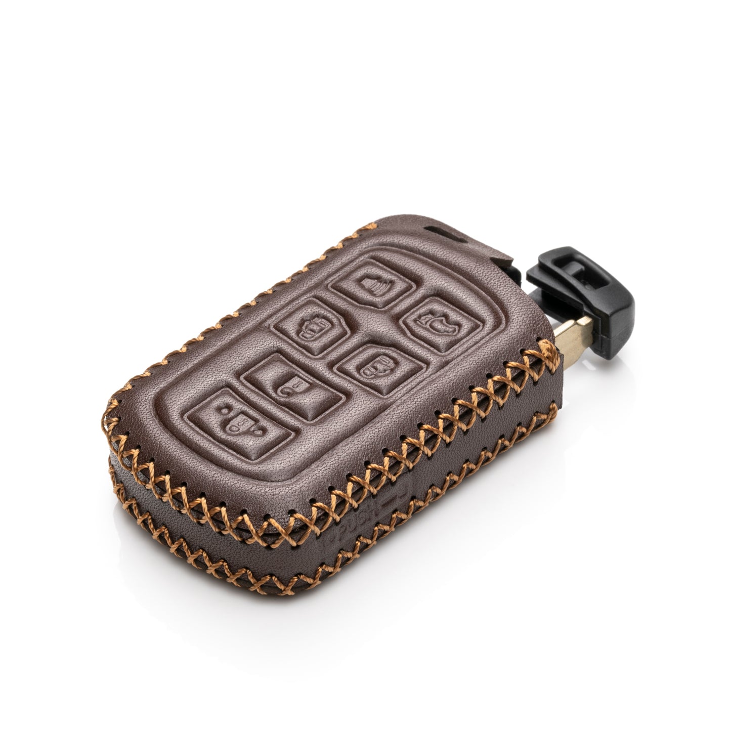 Vitodeco Leather Key Fob Case Compatible for Toyota Sienna 2011-2020, 6-Button