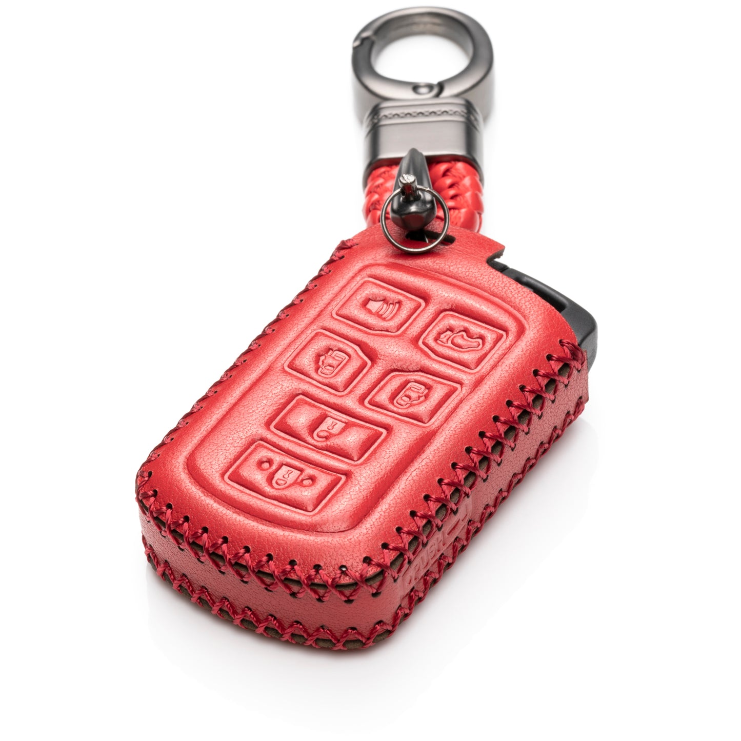 Vitodeco 6-Button Genuine Leather Smart Key Fob Case Cover with Compatible with Toyota Sienna 2011-2020