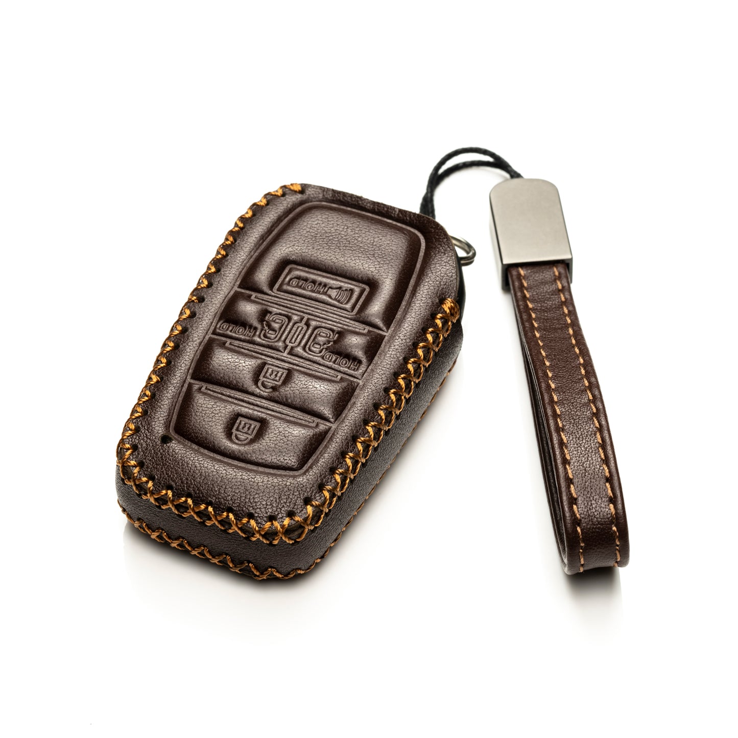 Vitodeco Leather Key Fob Case Compatible for Toyota Sienna 2021-2025, 5-Button