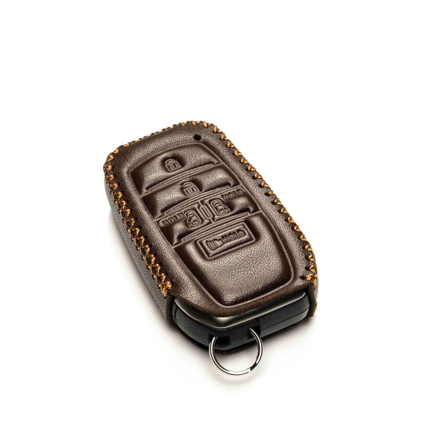 Vitodeco Leather Key Fob Case Compatible for Toyota Sienna 2021-2025, 5-Button