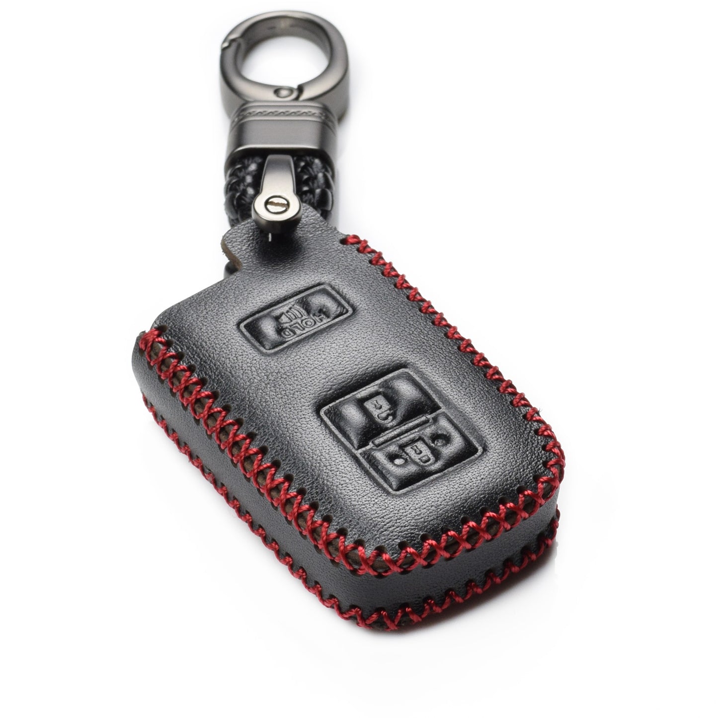 Vitodeco Leather Key Case Compatible for Toyota Land Cruiser, Tacoma, Prius C, 3-Button