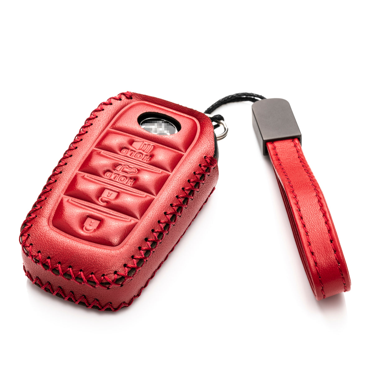Vitodeco Leather Key Fob Case For 2025 Toyota Land Cruiser, 4Runner, RAV4 - 4 Button