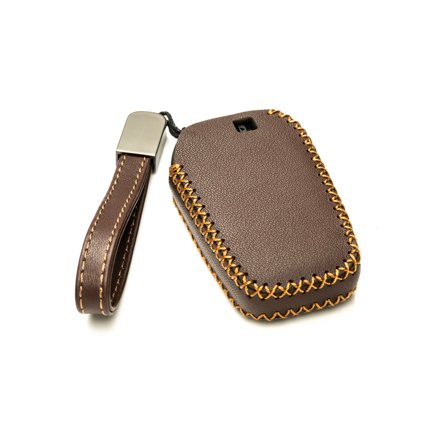 Vitodeco Leather Key Fob Case Compatible for Toyota Tacoma, Toyota Tundra 2022-2024, 4-Button