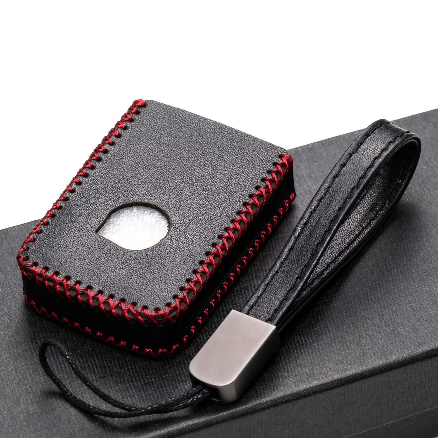 Vitodeco Leather Key Vitodeco Genuine Leather Smart Key Fob Case Compatible with Volvo XC40, XC60, XC90, S90, S60, V60, V90, EX30, EX40, EX90 2019-2026, 4-Button