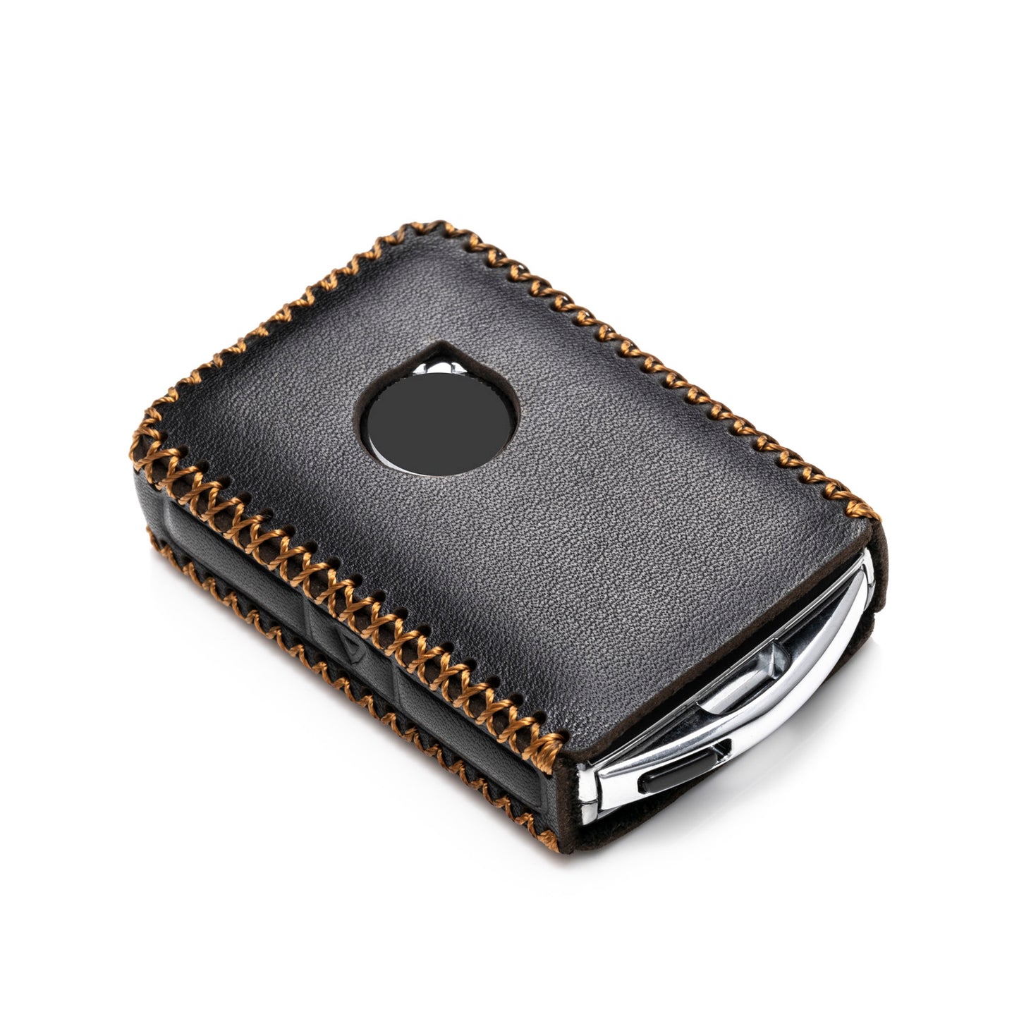 Vitodeco Leather Key Vitodeco Genuine Leather Smart Key Fob Case Compatible with Volvo XC40, XC60, XC90, S90, S60, V60, V90, EX30, EX40, EX90 2019-2026, 4-Button