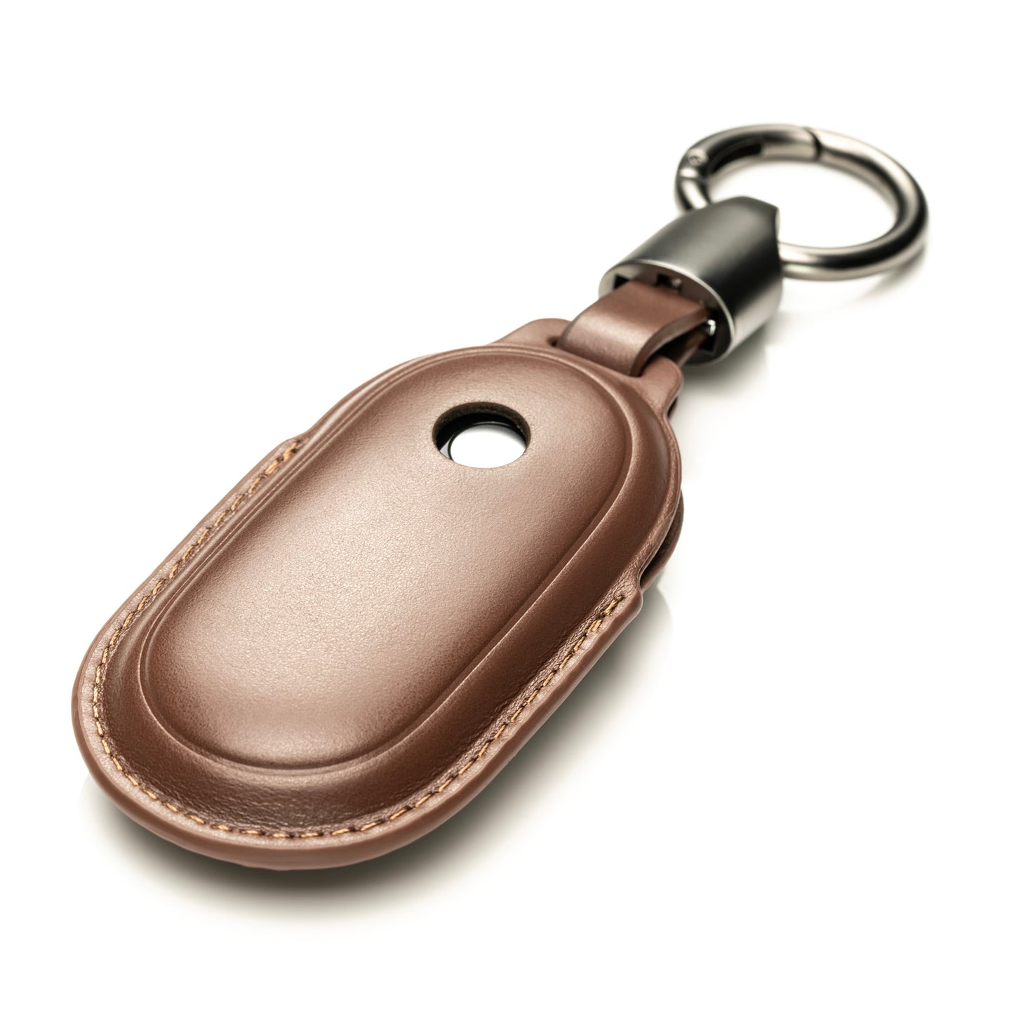 Vitodeco 4-Button 3D genuine premium cowhide Leather Key Fob Case Compatible with Mercedes-Benz C-Class, S-Class, GLC, EQB SUV, EQS Sedan, EQS SUV, EQE Sedan, EQE SUV 2023-2024