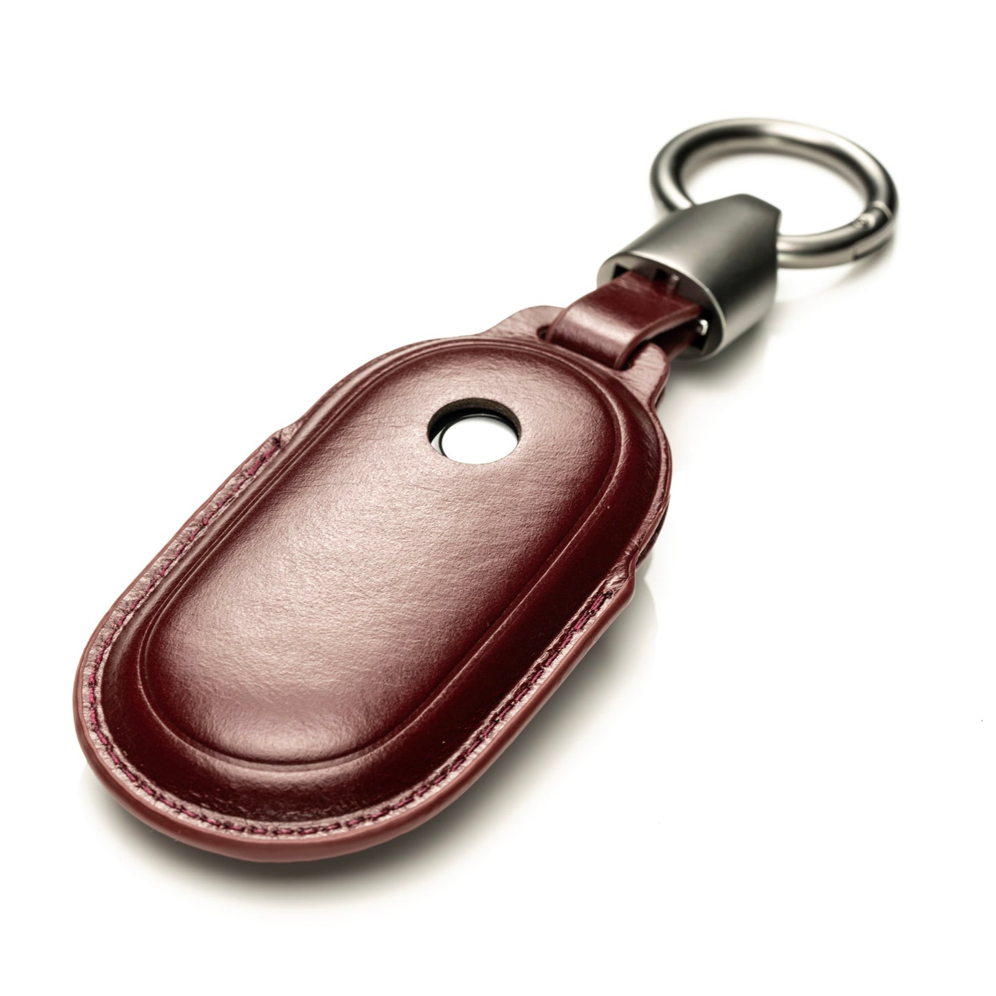 Vitodeco 4-Button 3D genuine premium cowhide Leather Key Fob Case Compatible with Mercedes-Benz C-Class, S-Class, GLC, EQB SUV, EQS Sedan, EQS SUV, EQE Sedan, EQE SUV 2023-2024