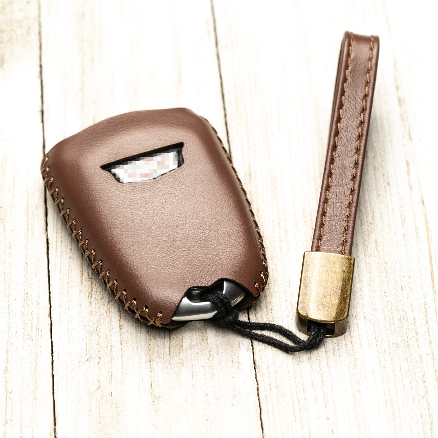 Vitodeco Superior Leather Key Fob Case Compatible for Cadillac XT4, Cadillac XT5, Cadillac XT6 2019-2024, 5-Button