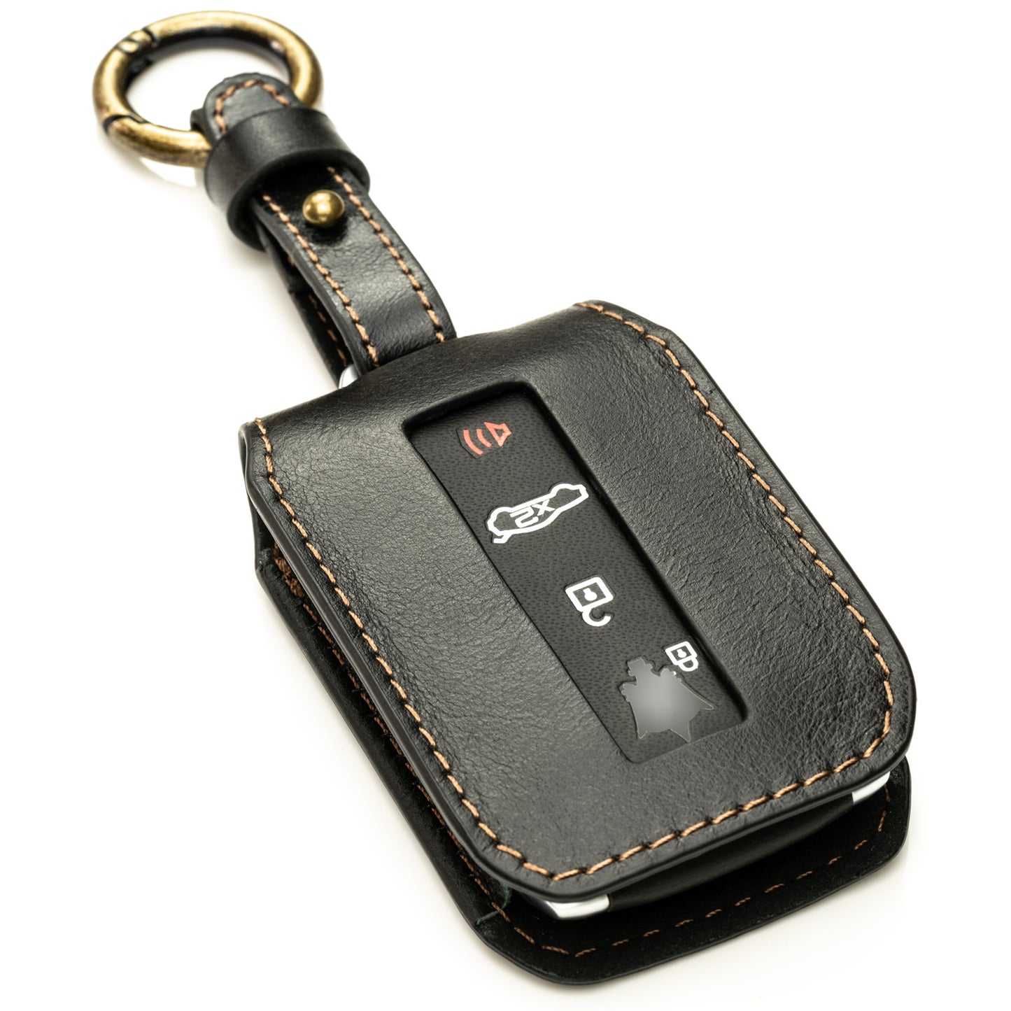 Vitodeco Luxury Premium Genuine Leather Smart Key Fob Case Compatible with Maserati Grecale, Maserati Ghibli 2023-2025