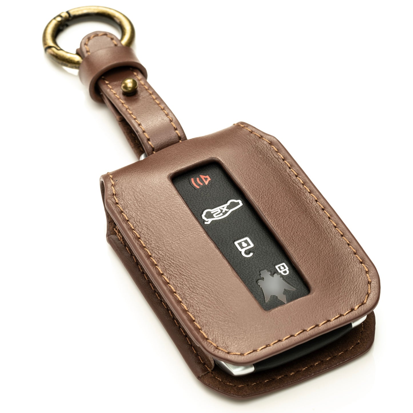 Vitodeco Luxury Premium Genuine Leather Smart Key Fob Case Compatible with Maserati Grecale, Maserati Ghibli 2023-2025