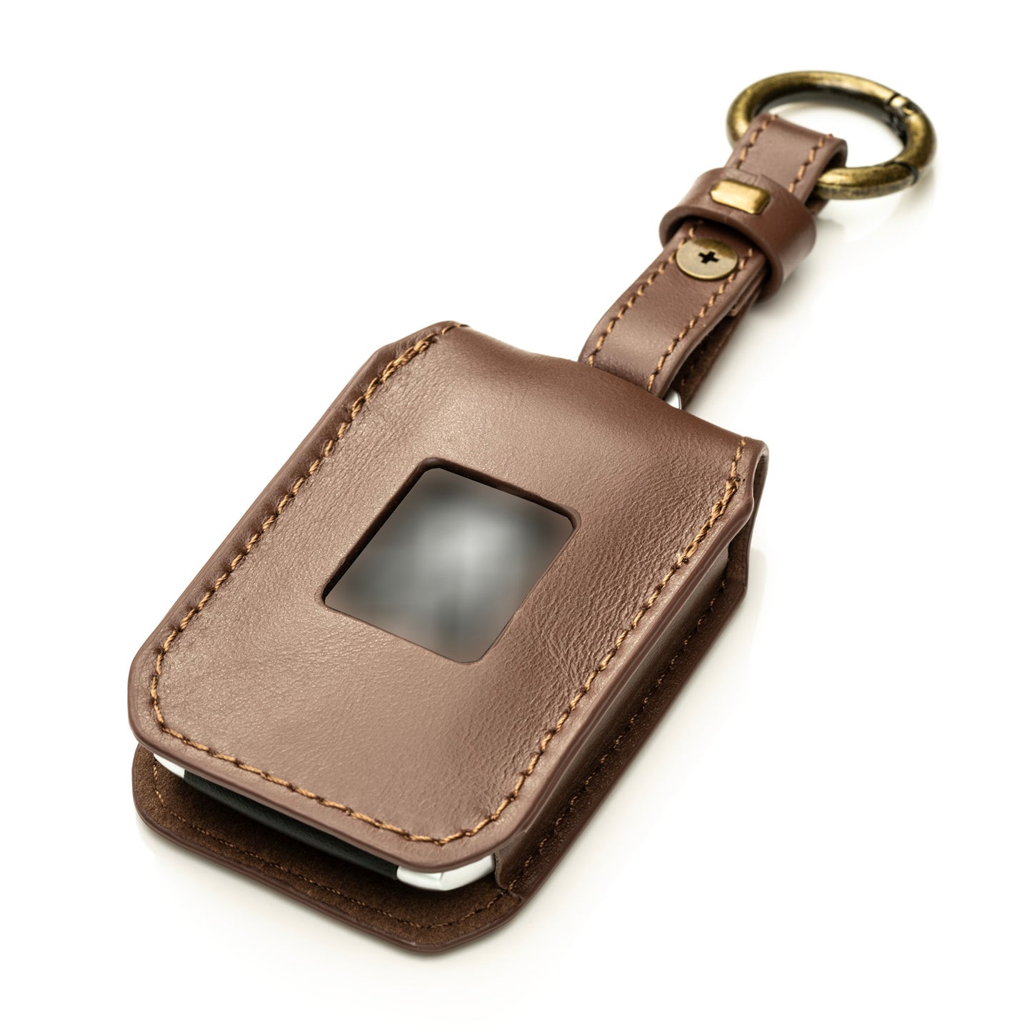 Vitodeco Luxury Premium Genuine Leather Smart Key Fob Case Compatible with Maserati Grecale, Maserati Ghibli 2023-2025