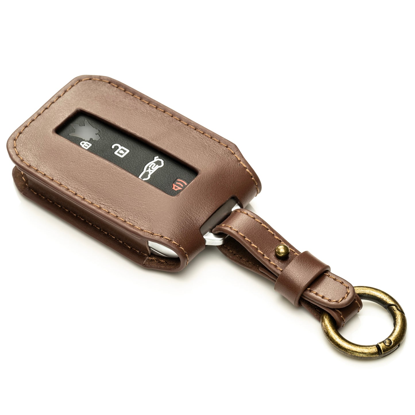 Vitodeco Luxury Premium Genuine Leather Smart Key Fob Case Compatible with Maserati Grecale, Maserati Ghibli 2023-2025