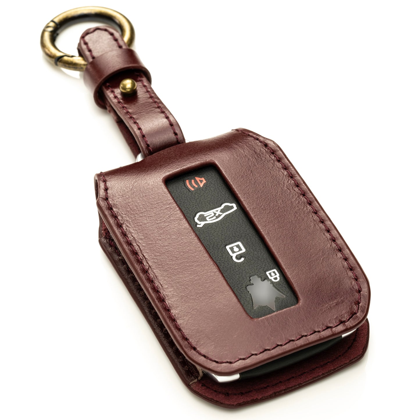 Vitodeco Luxury Premium Genuine Leather Smart Key Fob Case Compatible with Maserati Grecale, Maserati Ghibli 2023-2025