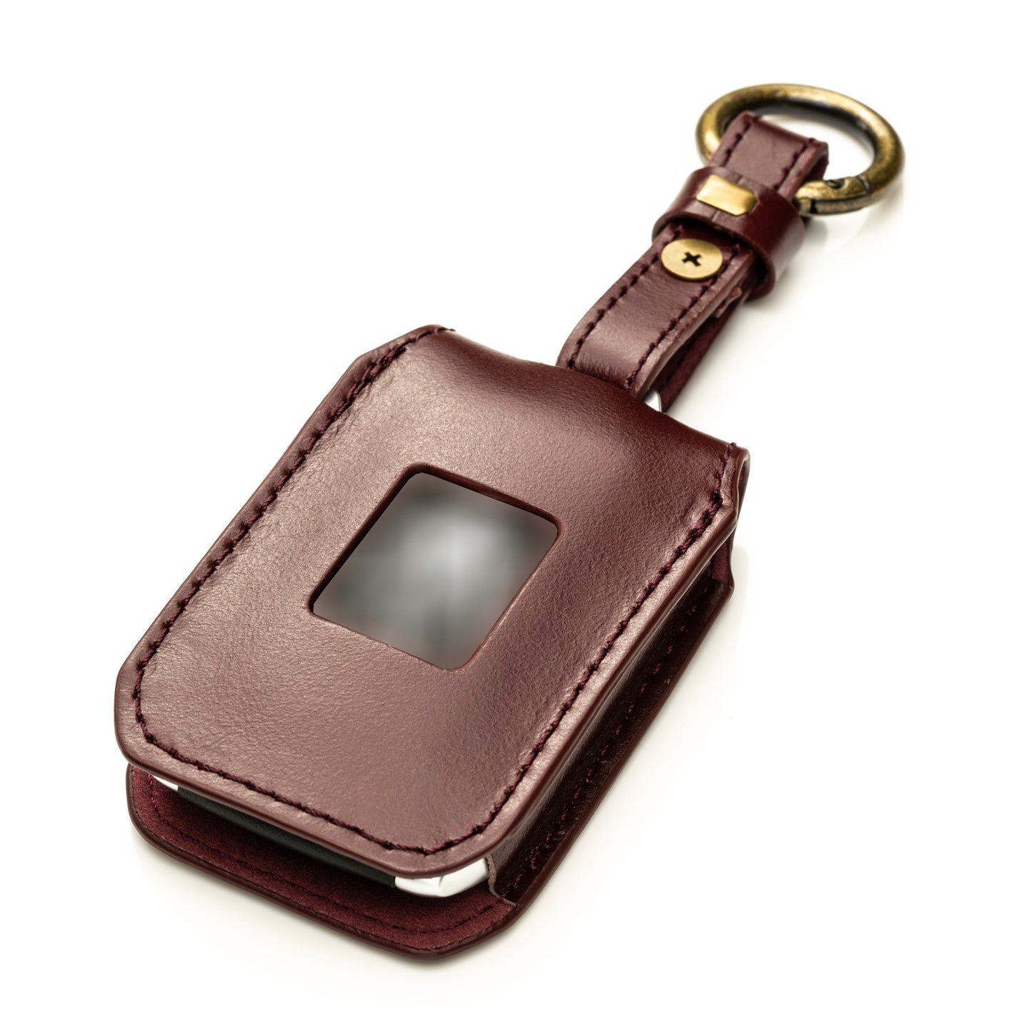 Vitodeco Luxury Premium Genuine Leather Smart Key Fob Case Compatible with Maserati Grecale, Maserati Ghibli 2023-2025